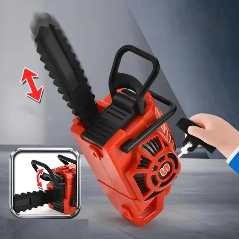 1Pcs Mini Pull String Chainsaw Keychain Small Size Ornament For Backpacks Pendant Simulation Chainsaw Model Key Ring