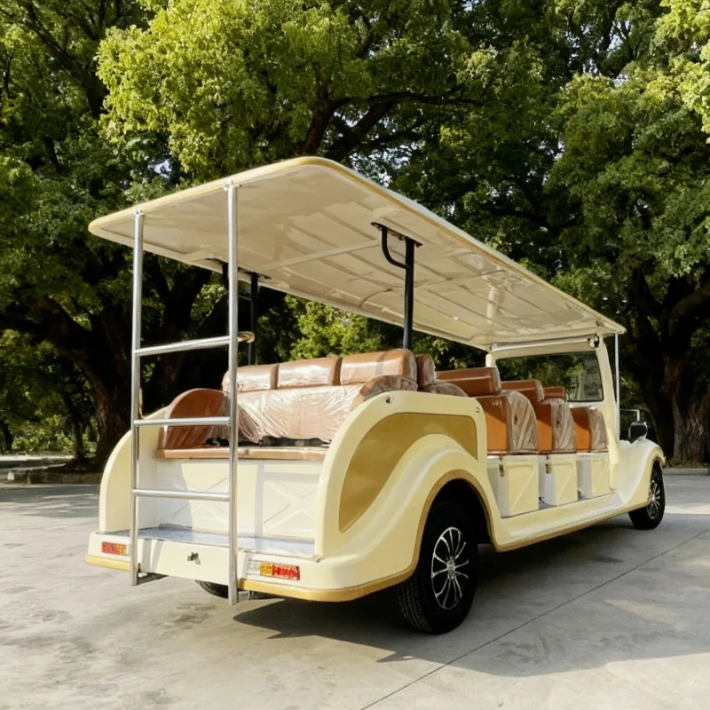 سيارة كلاسيكية فاخرة بتصميم جديد بسعر المصنع، مقاومة للماء، شمس 5 8 مقاعد، بطارية ليثيوم 72 فولت، سيارة كلاسيكية كهربائية عتيقة