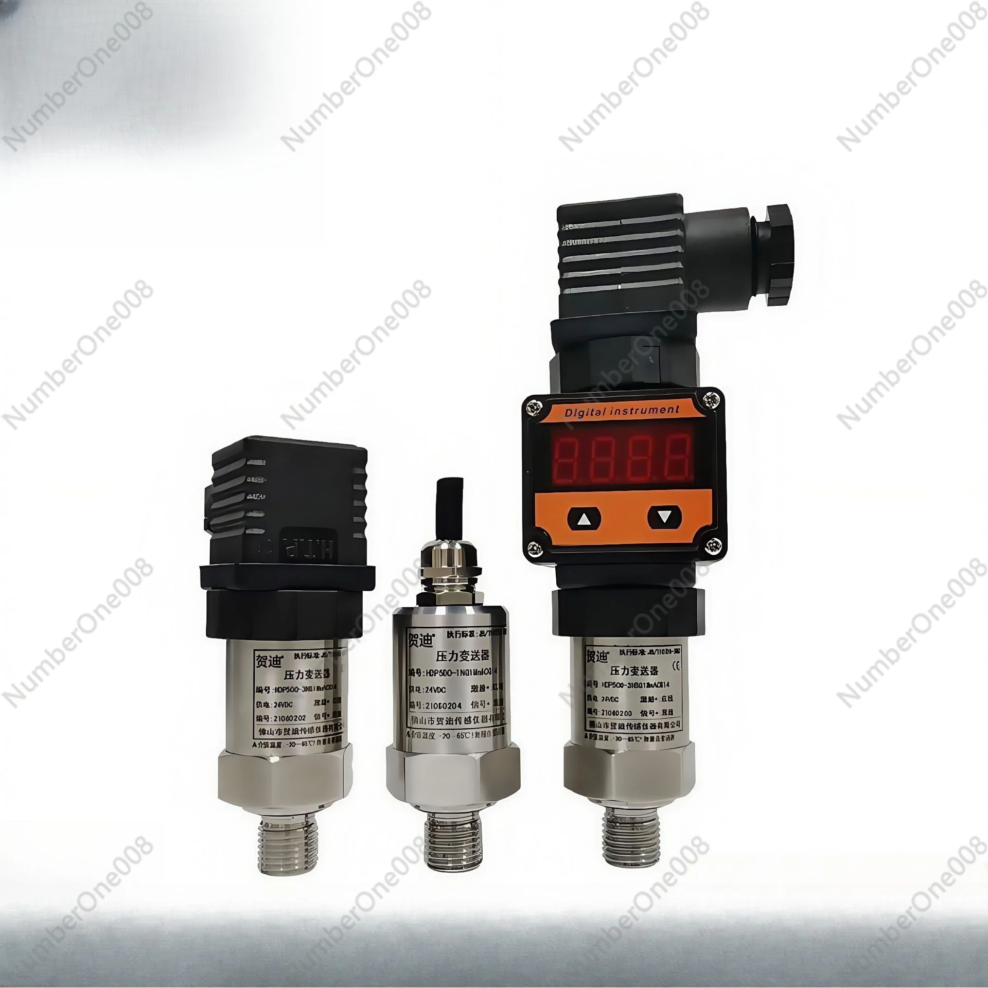 

Compact pressure transmitter with digital display diffusion silicon high-precision sensor universal liquid, oil and gas pressure