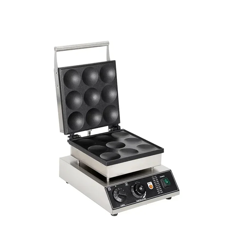 

Kitchen Equipment Stainless Steel Round Ball High Quality Waffle Maker Non-stick Waffle Maker Dorayak Bean Paste Pie