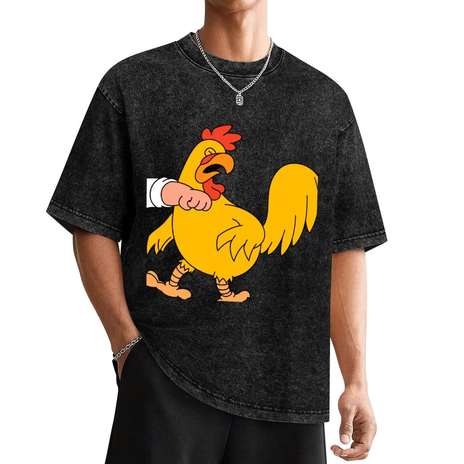 

Chicken fight T-Shirt vintage t shirts animal prinfor boys basketball graphic tees luxury clothes men