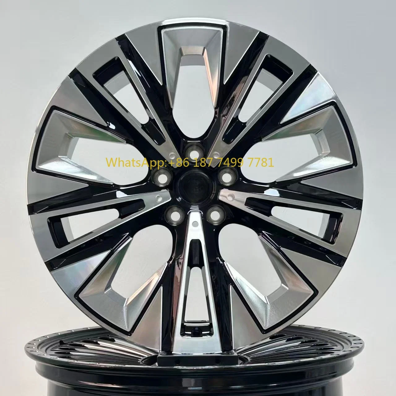 

Пикап SUV Sport Custom Черный обработанный 19-21-дюймовые кованые колеса из алюминиевого сплава 112 мм Новый многоспицевой болт с хромированной отделкой