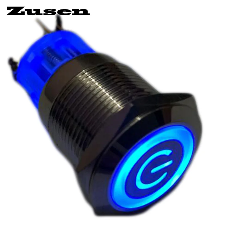 

Zusen 19 мм 1NO1NC Встроенный индикатор питания фиксирующий Мгновенный кнопочный переключатель (ZS19F-11EP/12V/ip65)