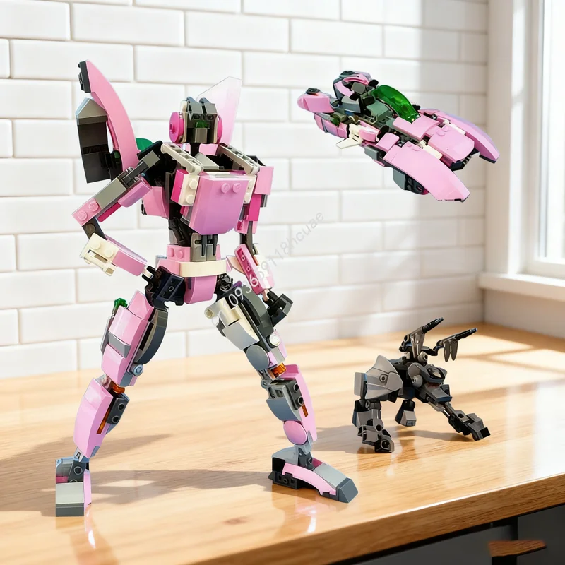 

468pcs MOC Transformer Arcee And Her Pet Beast Made Model Building Blocks Construction DIY Idea Christmas Gift Brick Toy Kids