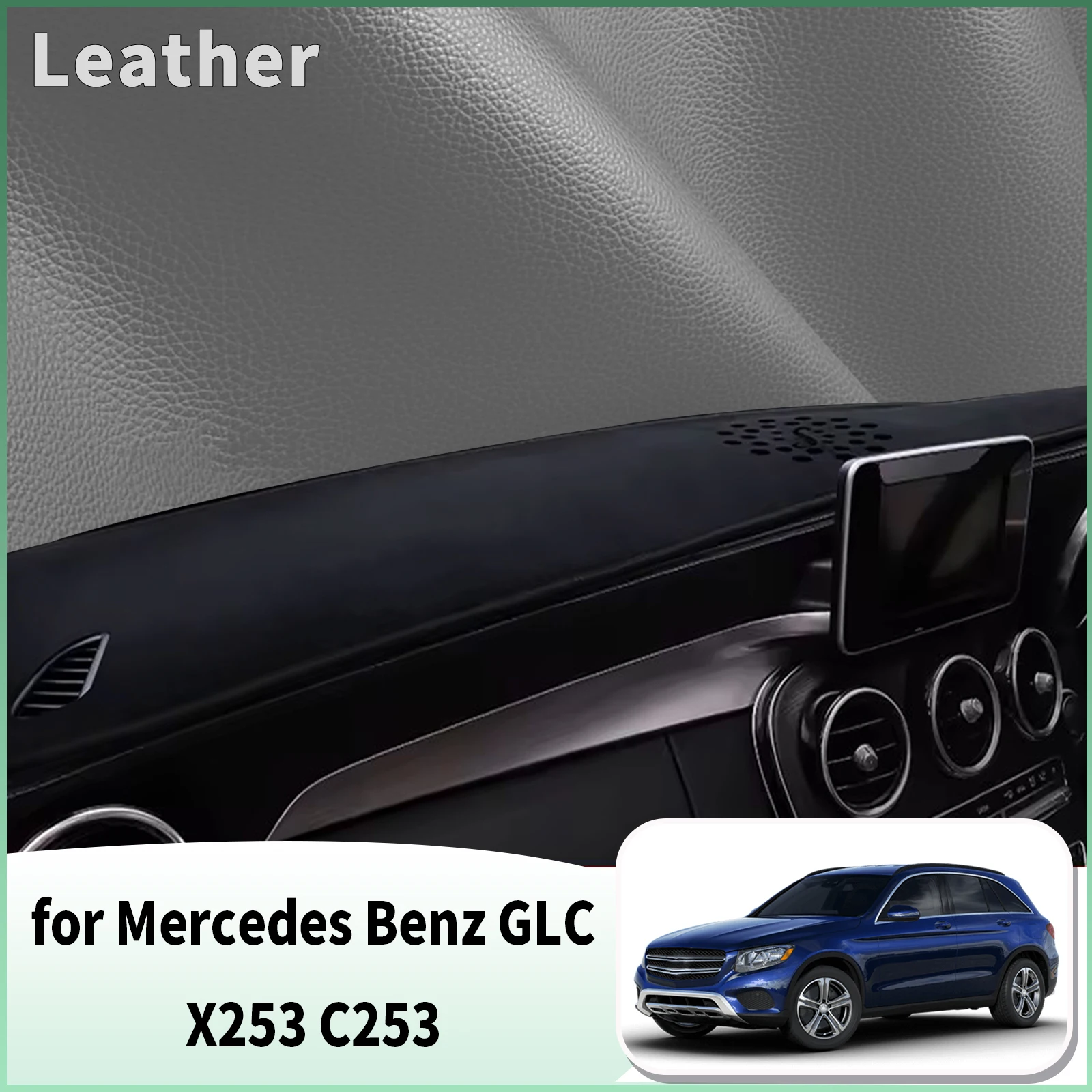 for Mercedes Benz GLC Class Coupe X253 C253 Dash Mat Dashboard Cover Dashmat Anti-Reflection Heat Insulation Sun Protection