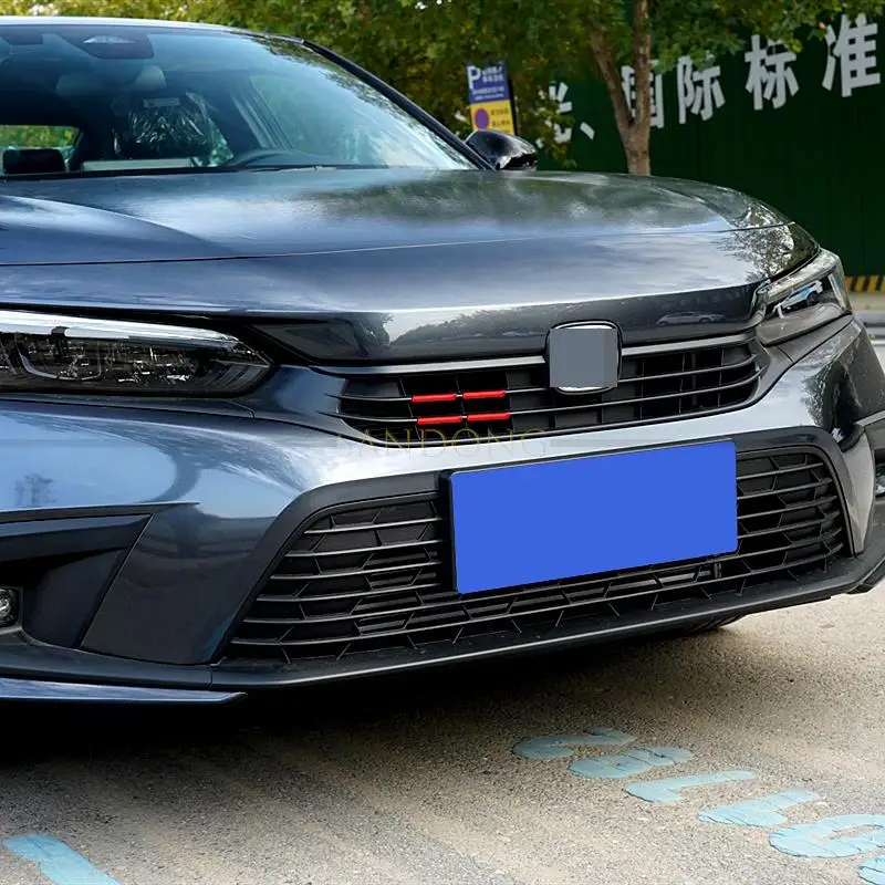 for Honda Civic 2022 11th generation car front grille ABS decorative strip color cover accessories modification