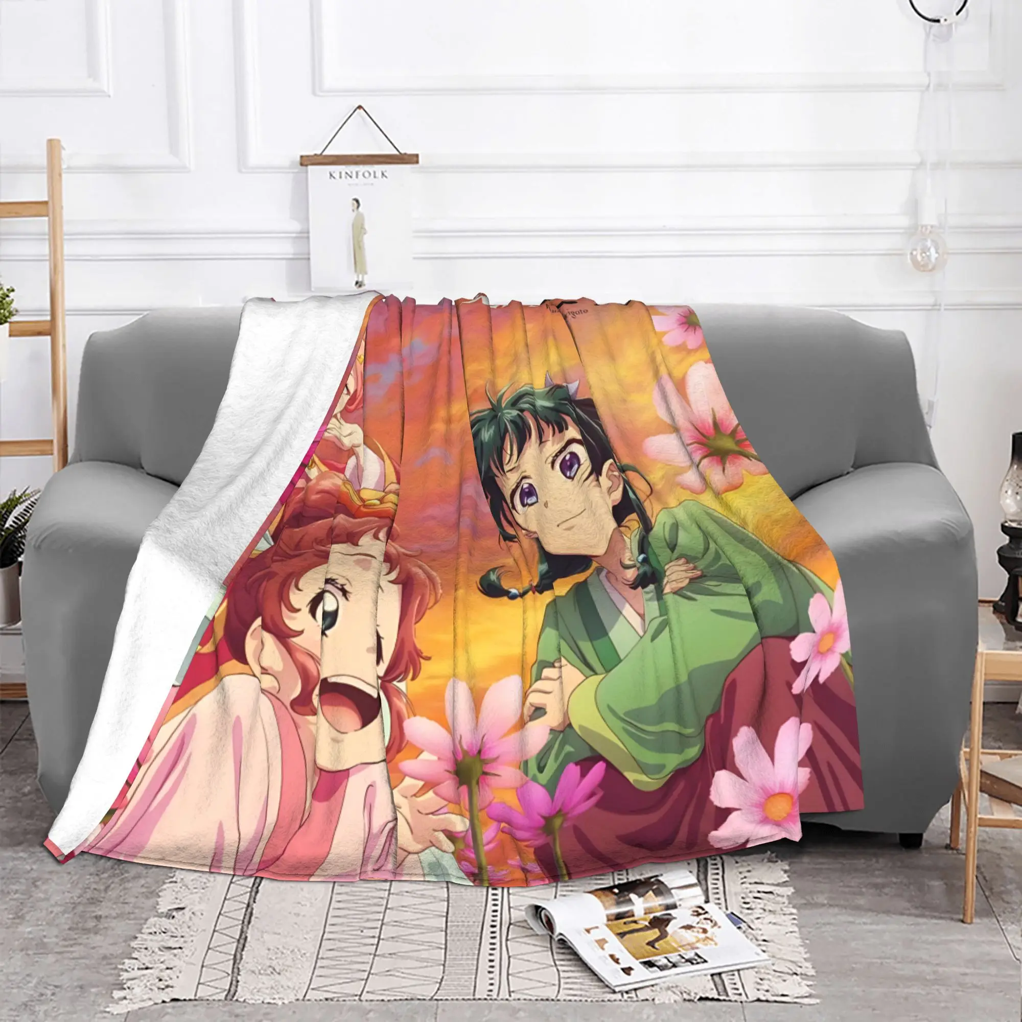 1PC home Cutecore The Apothecary MAOMAO  Blanket Super Cosy Plush Home Living Room Sofa halloween