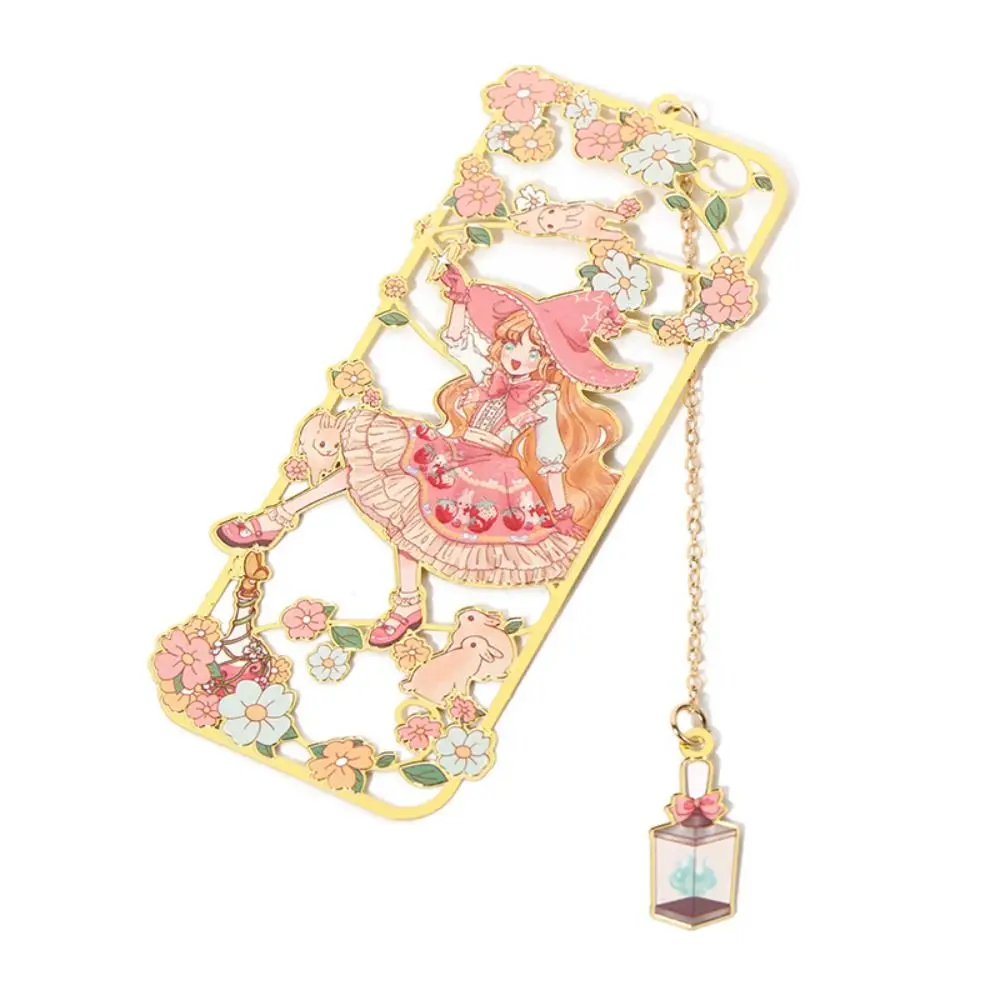 Chinese Style Cartoon Bookclip Brass Tassel Cartoon Brass Bookmark Cartoon Cute Chinese Style Pagination Mark Graduation Gift