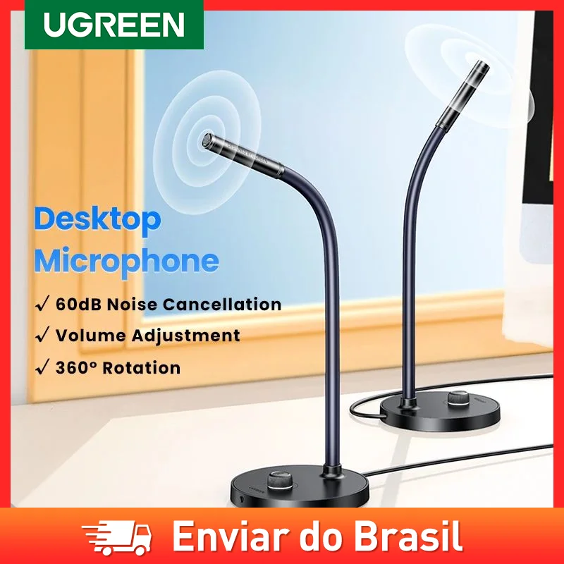 UGREEN USB Microphone Desktop Computer PC Mic  for YouTube Streaming, Podcasting, Gaming Mic for Mac Windows Audio Microphones