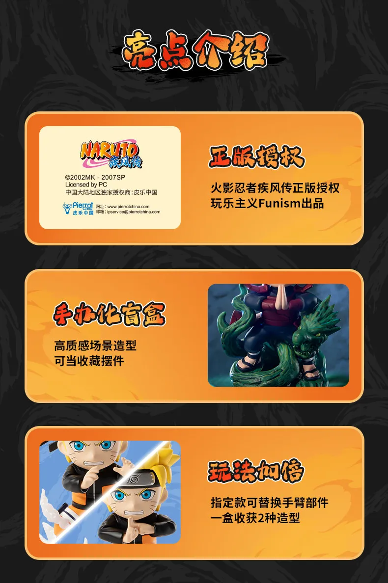 Original FUNISM NARUTO SHIPPUDEN Chronicles Great Ninja War Series Blind Box Figur Desktop-Dekoration Spielzeug Geburtstagsgeschenk – Detail 23