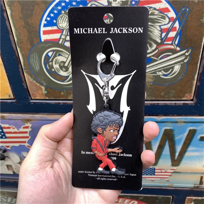 15cm Japanese Cartoon MJ thriller action figure chain soft rubber collection Michael model toy