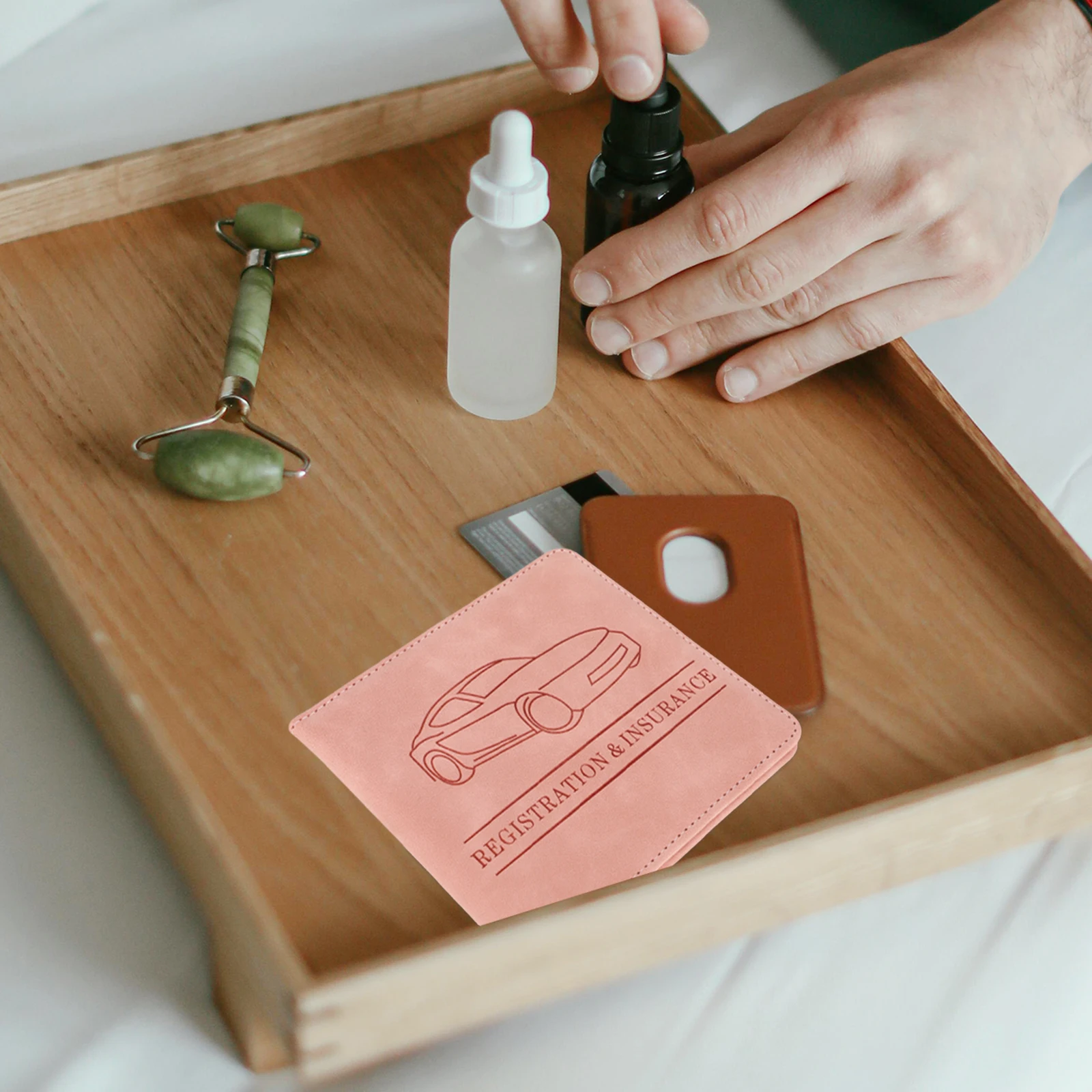 

Drive License Holder Pu Car Registration Wallet Id Card Organizer Credit Cards Case Auto Insurance Document Holder