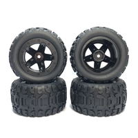 8Pcs Large Tire Widening Tyre Wheel For Wltoys 144001 124016 124018 124019 12428 Haiboxing 16889 RC Car Upgrade Parts,2