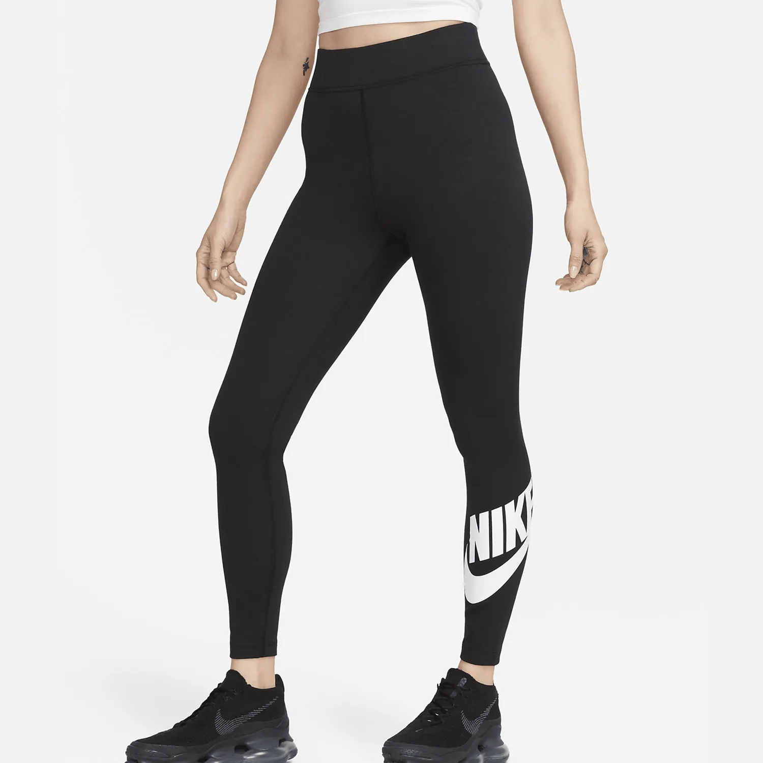 نايك حقيقية حقيقية SPORTSWEAR المرأة الرياضية عالية الخصر المطبوعة طماق DV7792-010