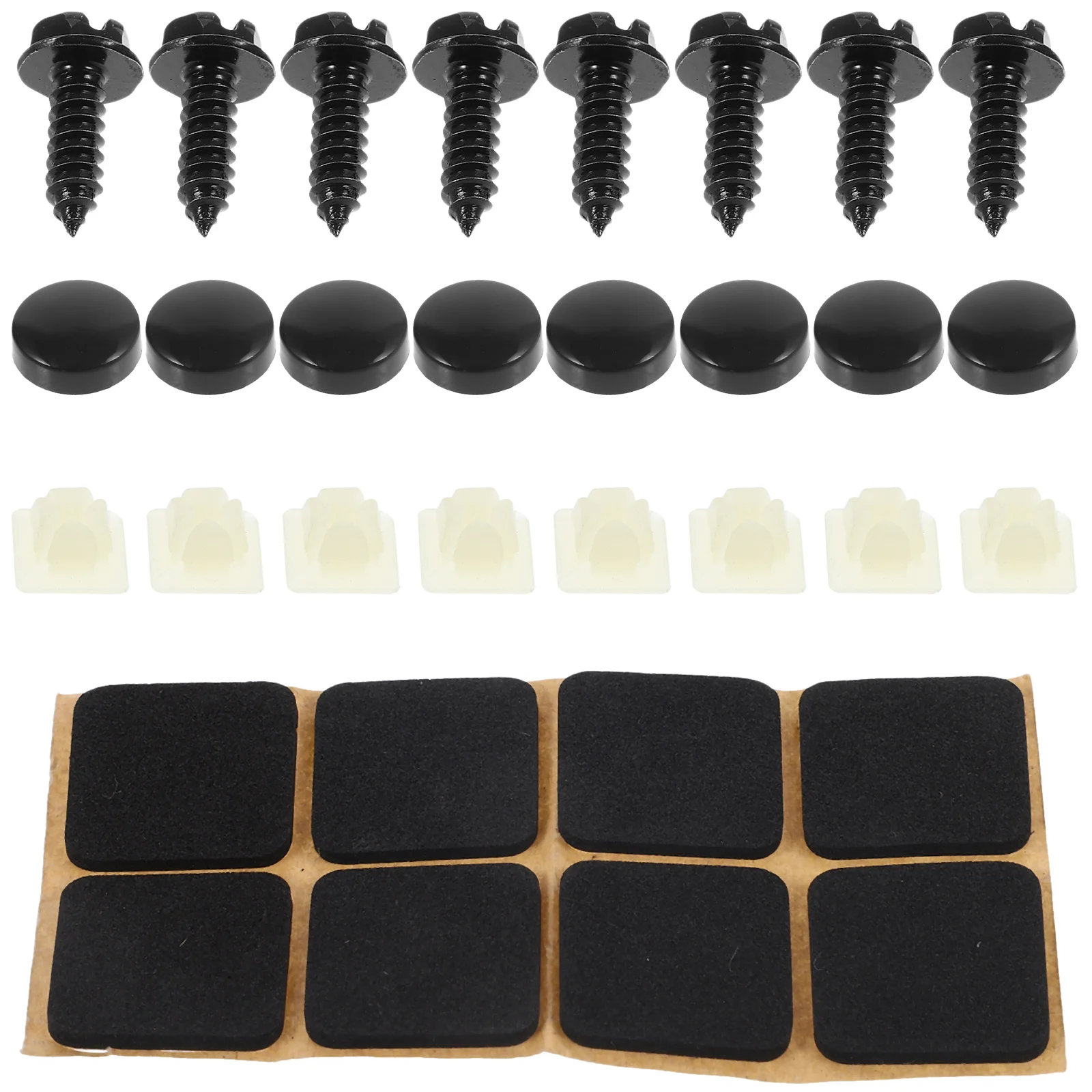 

License Plate Screw Set Frame Screws Fasteners Anti Theft Car Kit Security Accessories