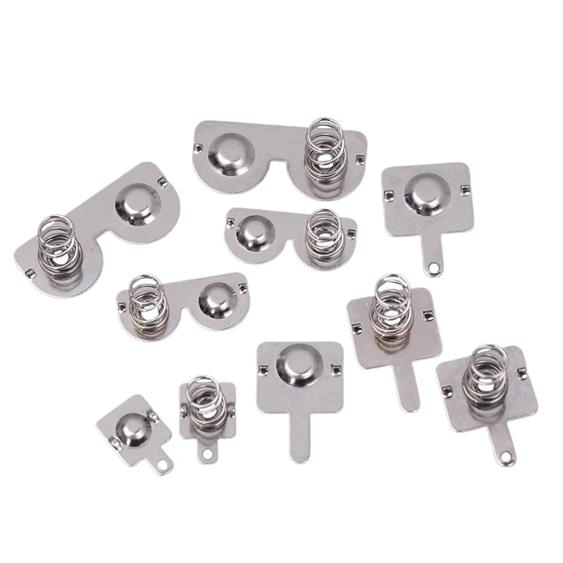 20PCS DIY ของเล่นรีโมทคอนโทรลอุปกรณ์เสริมฤดูใบไม้ผลิแผ่น AA/AAA แผ่นติดต่อกล่องแบตเตอรี่บวกและลบแผ่น