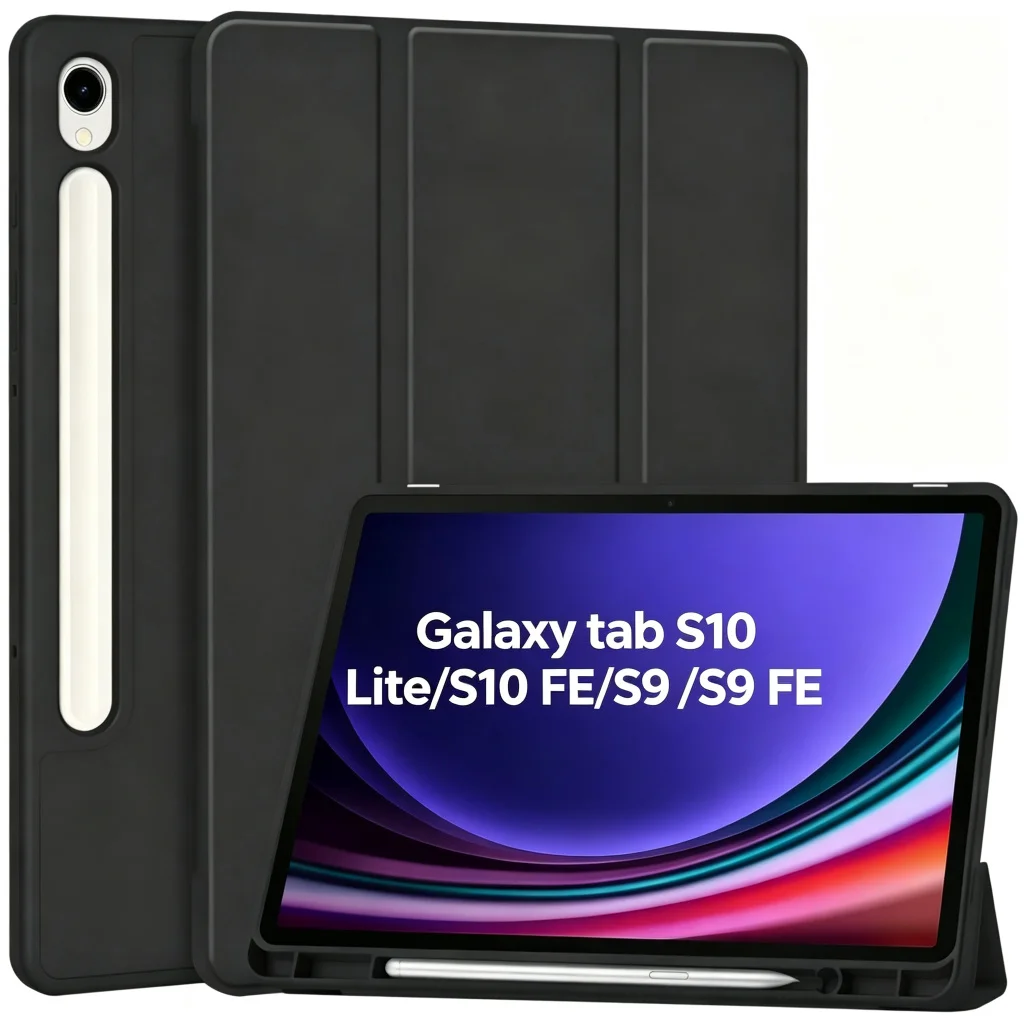 Tablet-Hülle für Samsung Galaxy Tab S10 Lite S10 FE S9 FE 11 S8 S7 Plus FE 12,4 Zoll S6 Lite S11 mit Stifthalter