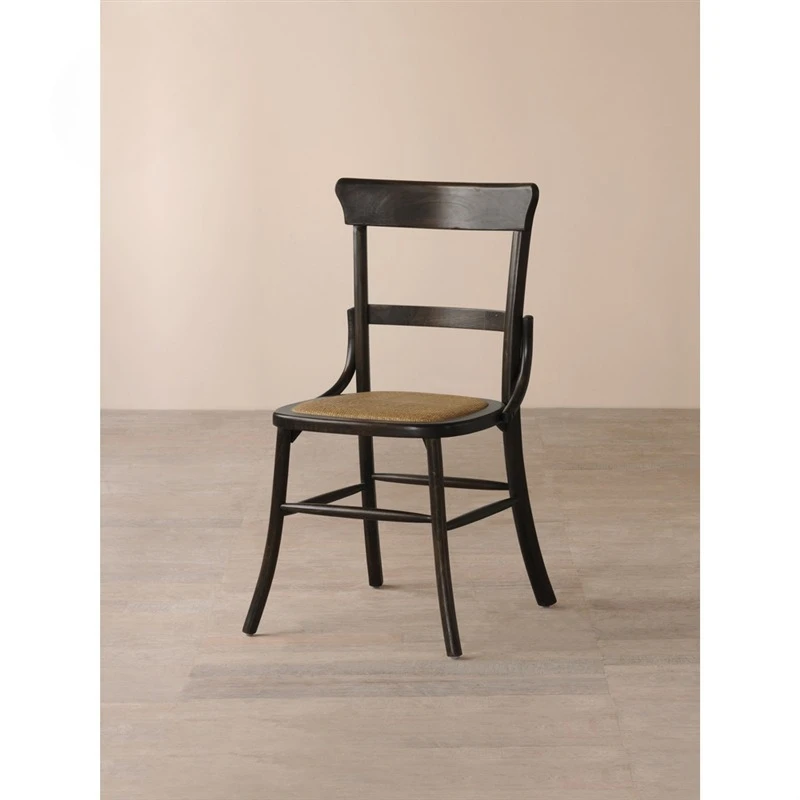 

Wabi-sabi retro old dining chair, American country solid wood dining chair