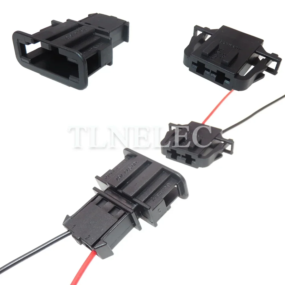 2 Pin Way Auto Air Conditioning Blower Unsealed Connector With Wires Car Wire Harness Sockets For VW Audi 1J0972762 1J0972752