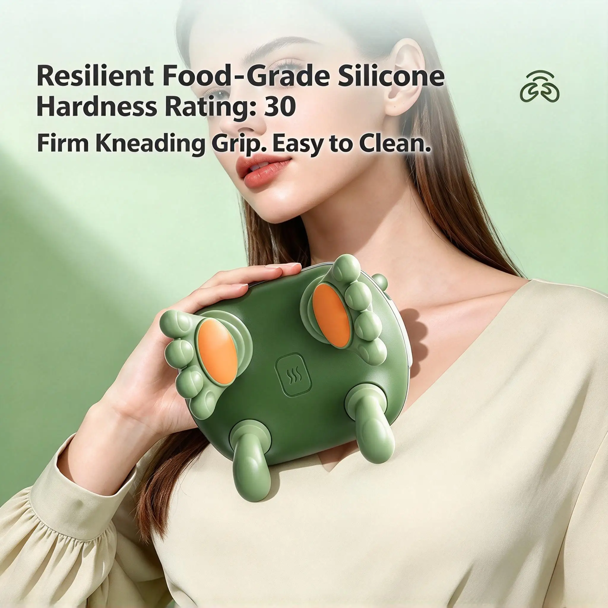 4D Neck and Shoulder Massager with Real Hand Design Portable Bionic Kneading Back Massager for Hand Neck Shoulder Calf Relax