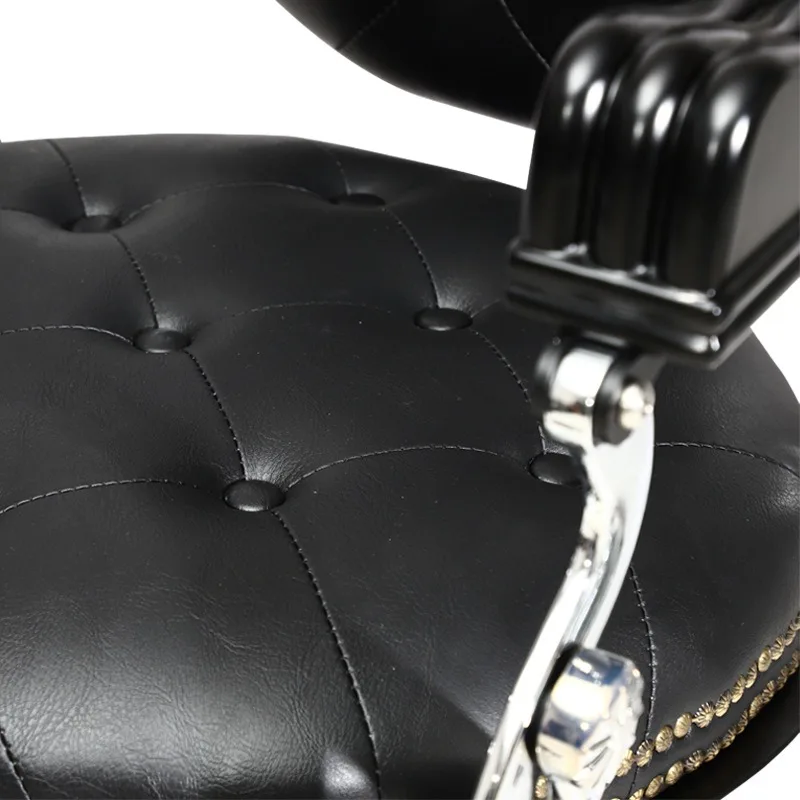 Oily hair hairdressing chair European style retro barber chair for men hair cutting