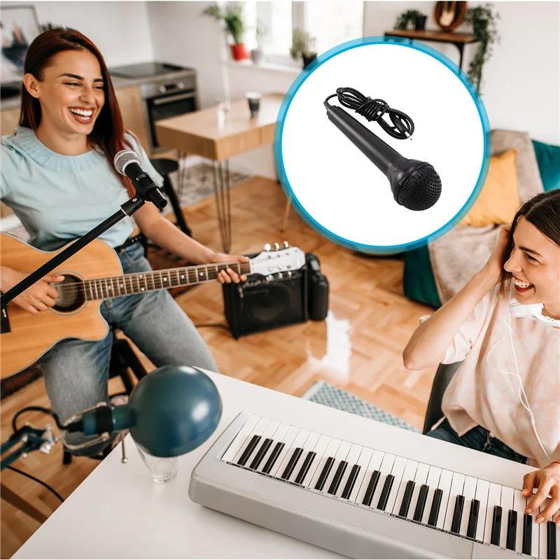 AS96-Keyboard Microphone 3.5Mm Small Port Keyboard Portable Microphone For Children Beginner Electronic Piano Music Keyboard