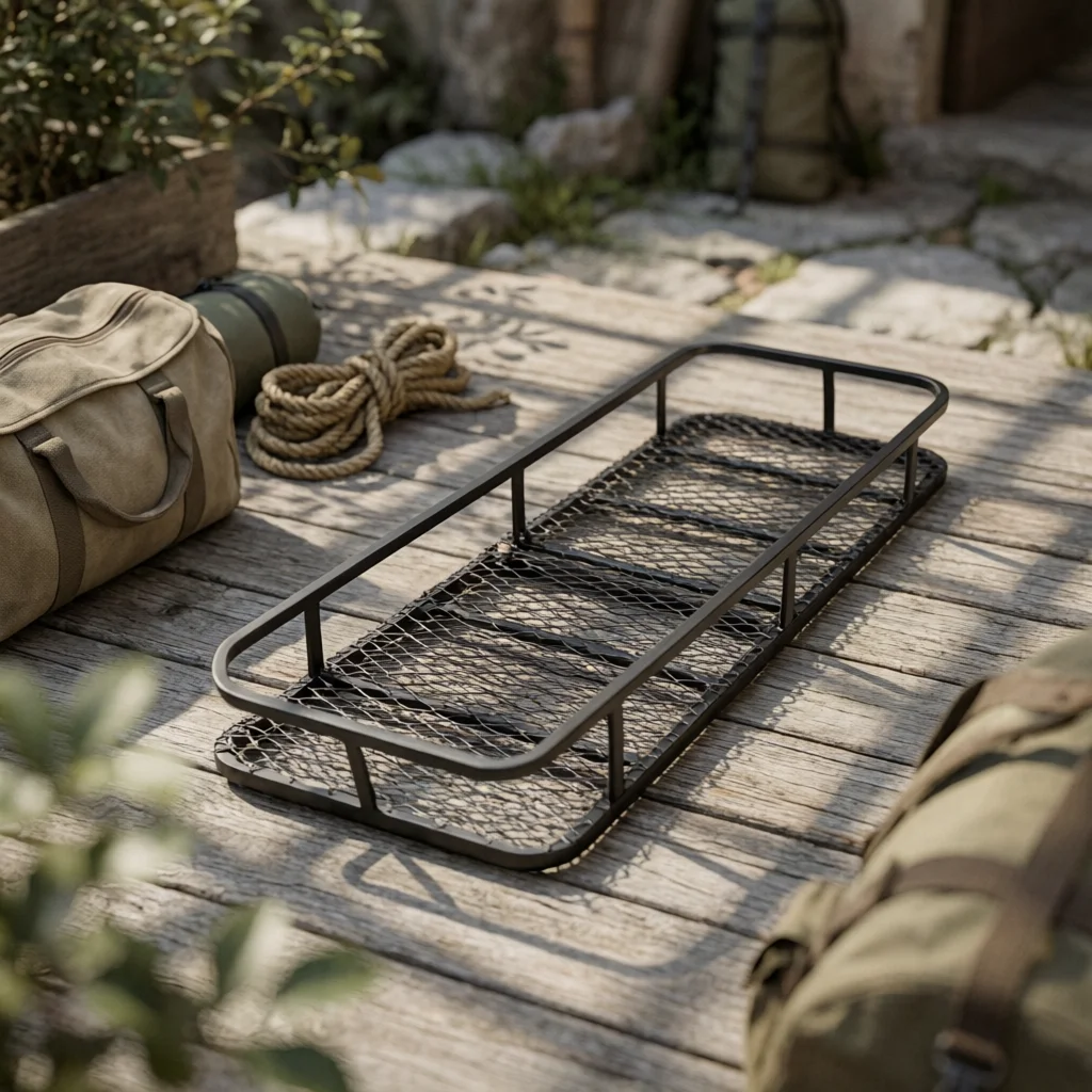 

Hitch Mount Cargo Carrier Wire-Mesh Hitch Cargo Rack Rear Luggage Rack Basket Cylindrical-Frame Frame Vehicle Storage Heavy Duty