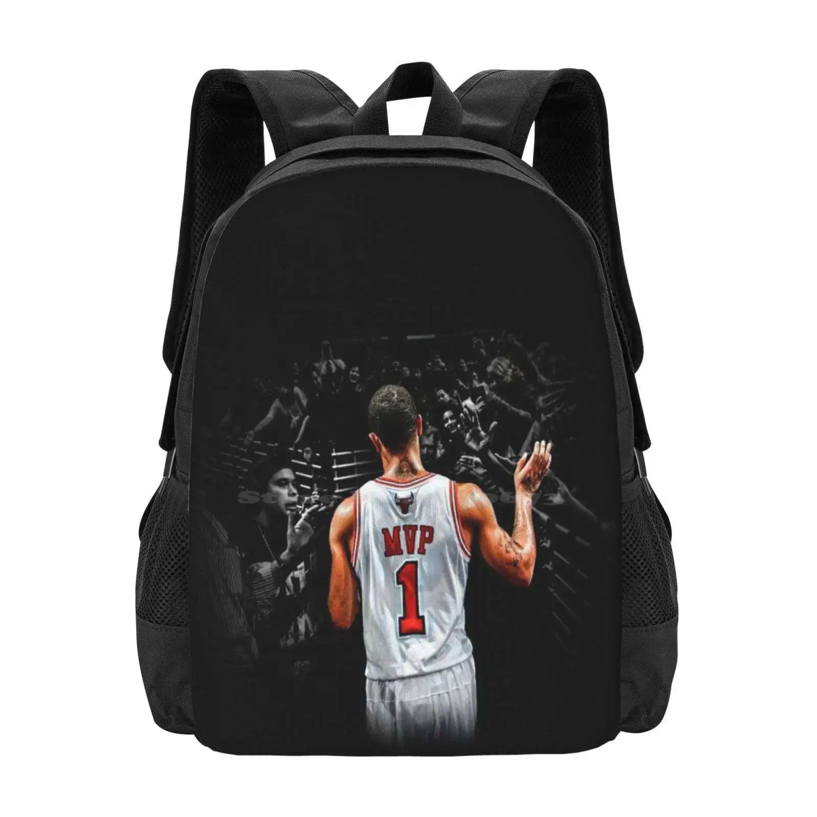 Derrick Rose Wallpaper School Bag Big Capacity Backpack Laptop Derrick Rose Wallpaper