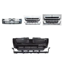 1 Set Front Bumper Grille For Pajero Mini Bumper Net For Montero Pinin White Silver Black Grille For Shogun IO