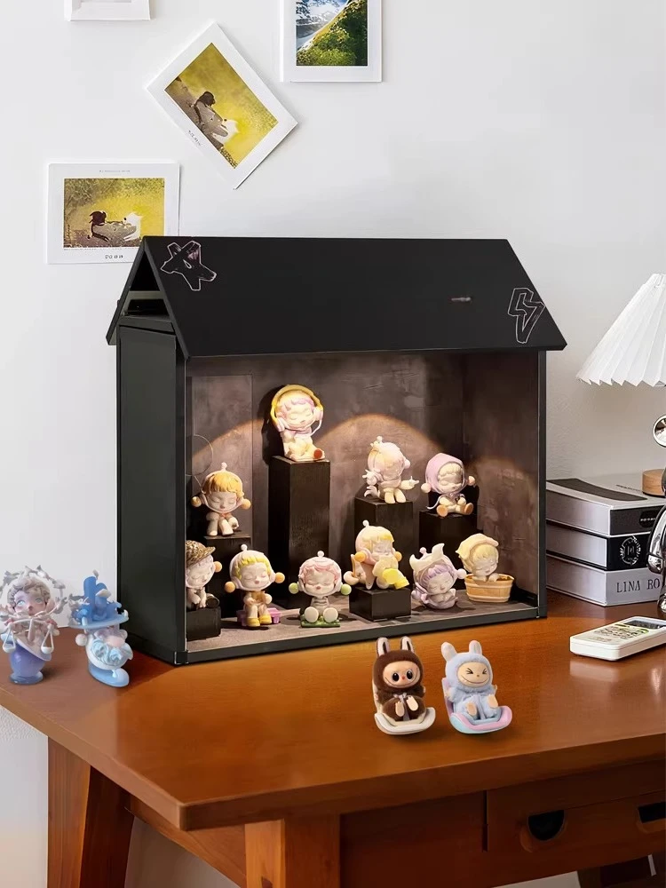 Storage Box Figure Ladder Display Rack Decorative Display Cabinet