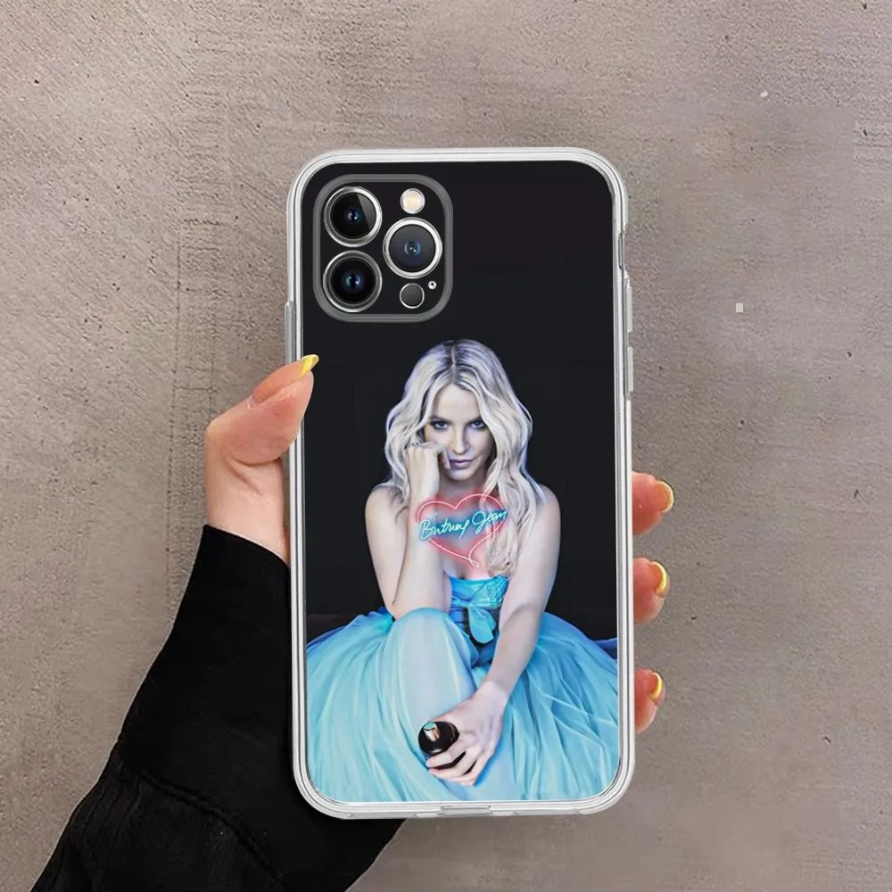 Britney Spears Phone Case For iPhone 15 11 12 13 14 Mini Pro Max XR X XS TPU Clear Case For 8 7 6 Plus SE 2020