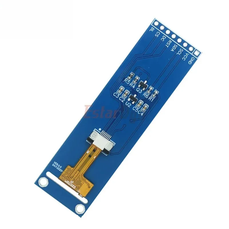 Estardyn 2.25 Inch TFT LCD Module, ST7789 Driver 76*284 Resolution, Full View SPI Color Display Screen, Compatible with Arduino