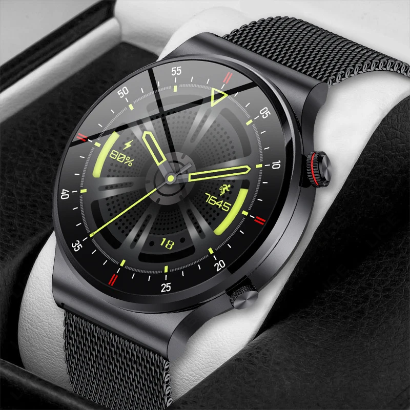 

LIGE ECG+PPG Bluetooth Call Smart Watch Men 2025 Sports Bracelet NFC Waterproof Custom Watch Face Men SmartWatch For IOS Android