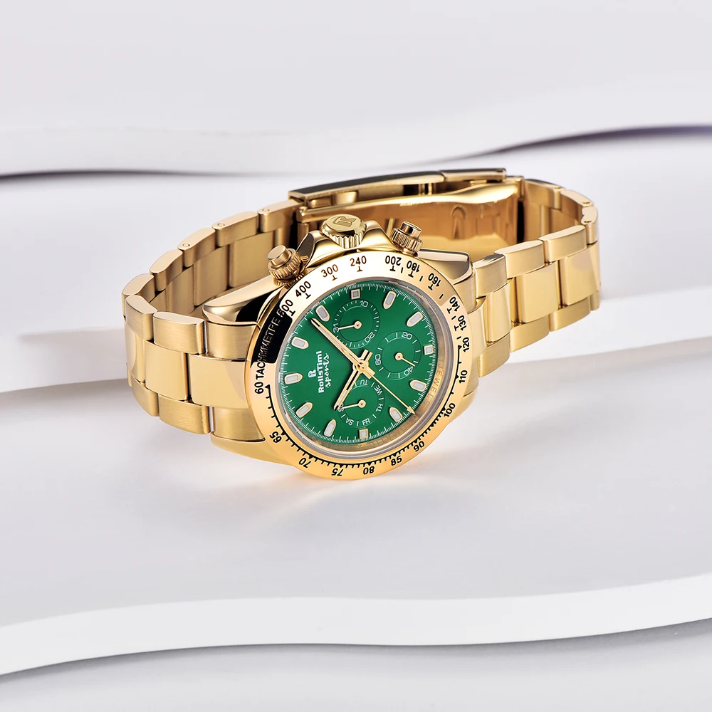 ساعة رجالي 2025 جديد RollsTimi العلامة التجارية الأعلى ساعات آلية للرجل السيراميك الحافة الفاخرة ساعات المعصم الأوتوماتيكية الفولاذ المقاوم للصدأ