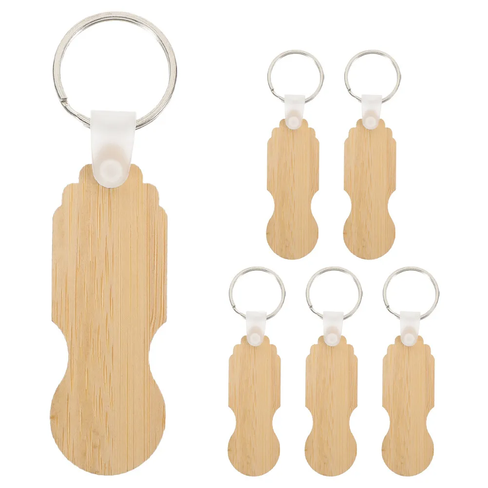 6 Pcs Fake Keys Custom Quarter Keychain Fun Holder Shopping Cart Aldis Quarters