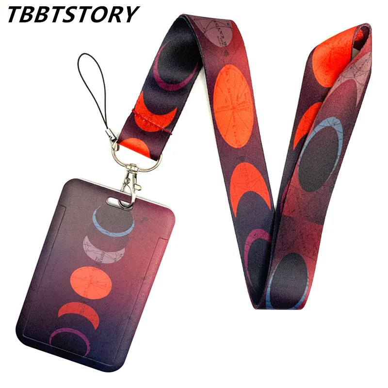 Lunar Eclipse Neck Strap Lanyard for Keys ID Card Mobile Phone Straps USB Badge Holder DIY Neck Strap Hang Rope Lariat Lanyard