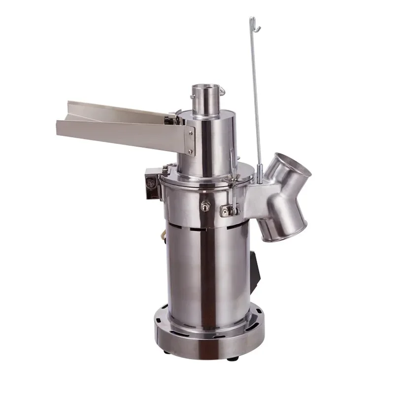 Strong and efficient stainless steel medicinal material crusher, flowing water type powder machine, Chinese material grinder