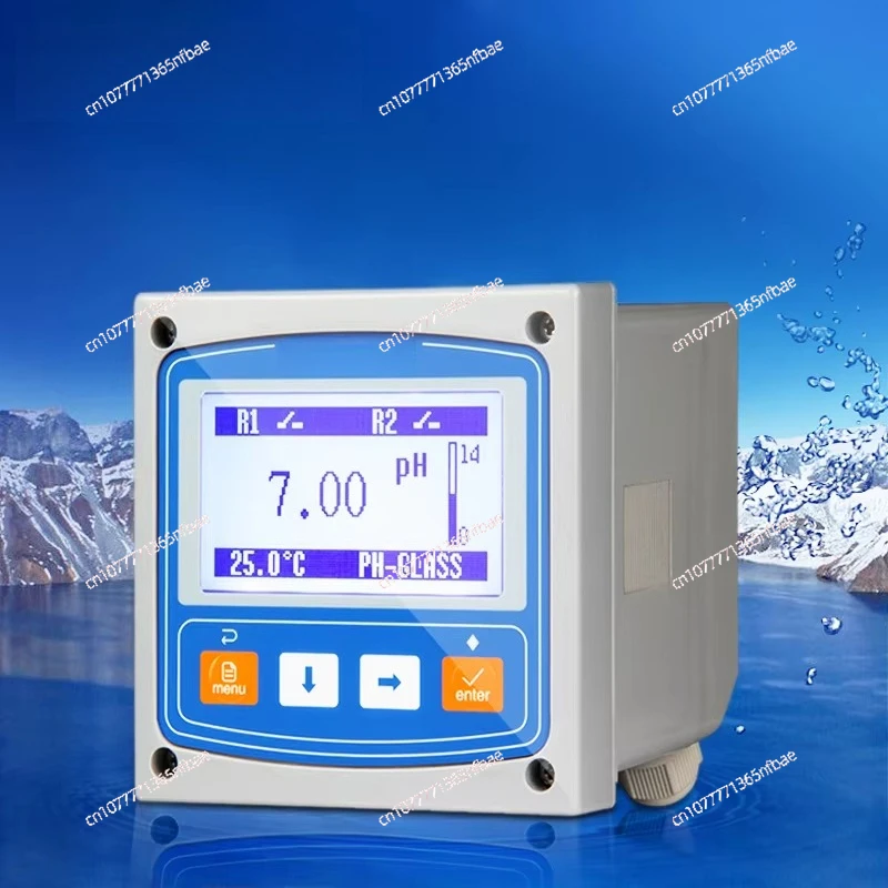 4-20mA Online pH & ORP Analyzer,Water Treatment Automatic Dosing Controller, Industrial Water Quality pH Redox Potential Monitor