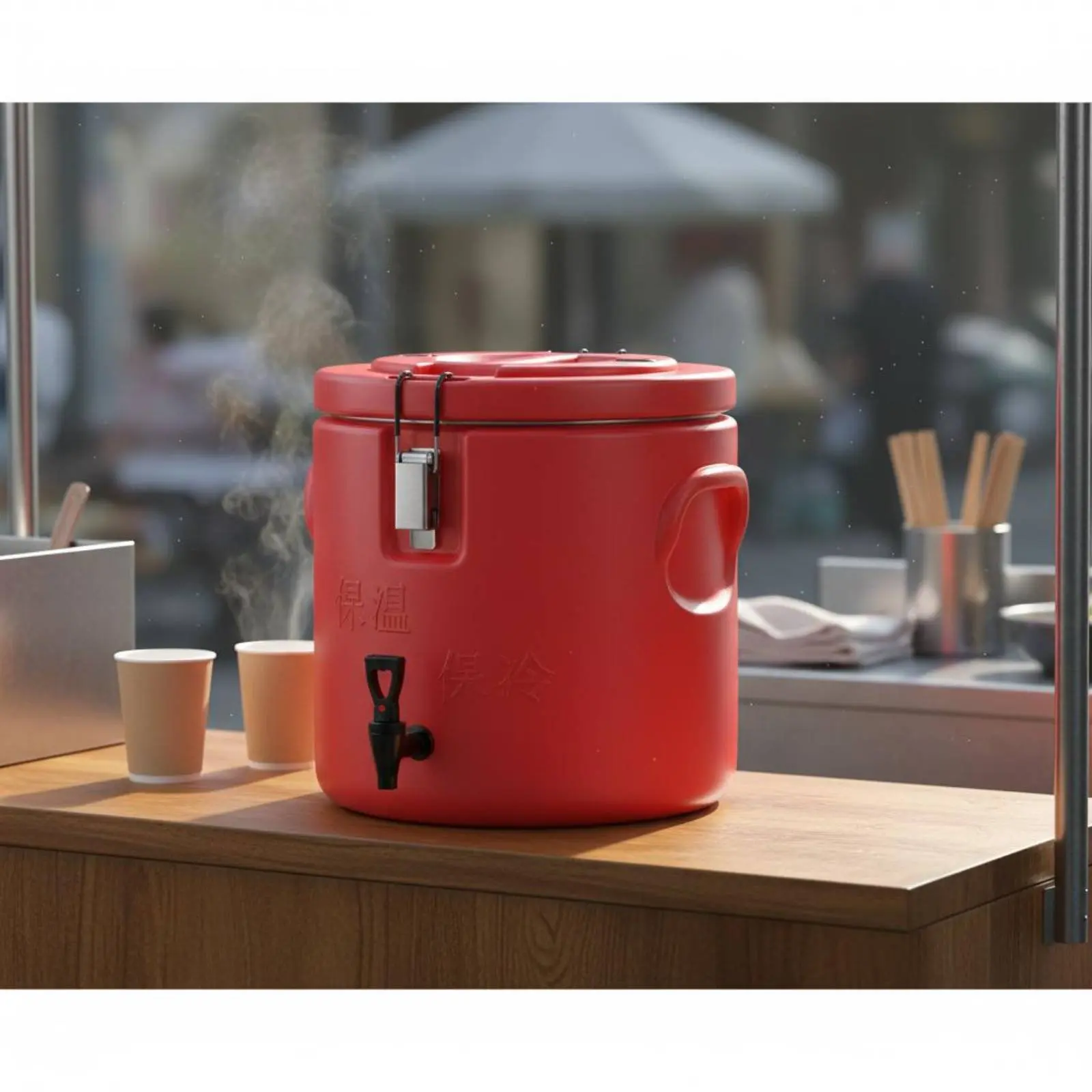 

Thermal Food Carrier Long-Lasting Insulation Insulated Soup Container Large Capacity Soup Container Sturdy Construction