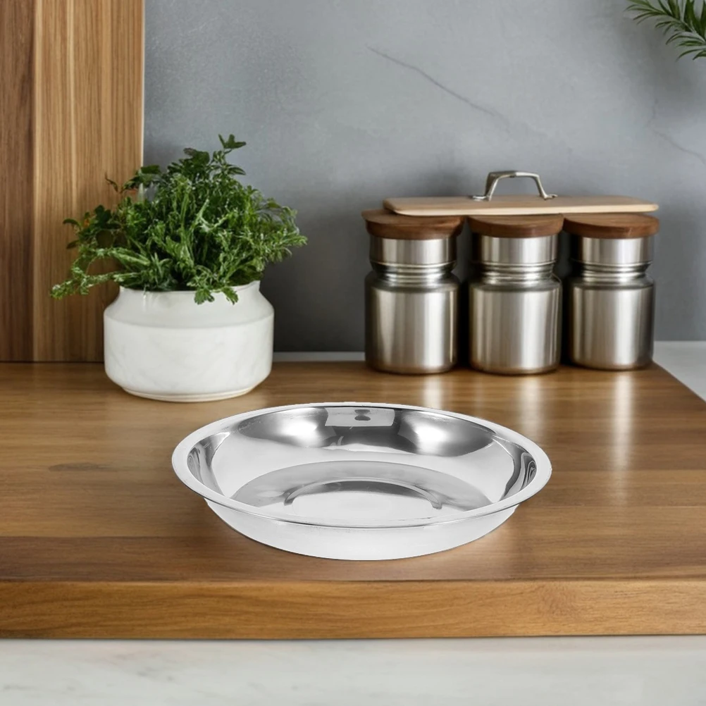 

Stainless Steel Cat Bowl Dog Water Food Pet Puppy Dishes Feeding Supplies Container