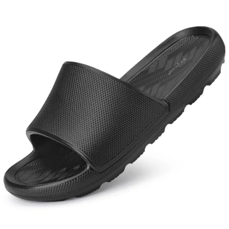 Shower Shoes for Men Women with Arch Support Non Slip Quick Drying Slides College Dorm Bathroom Sandals Pool Slides Lightweight