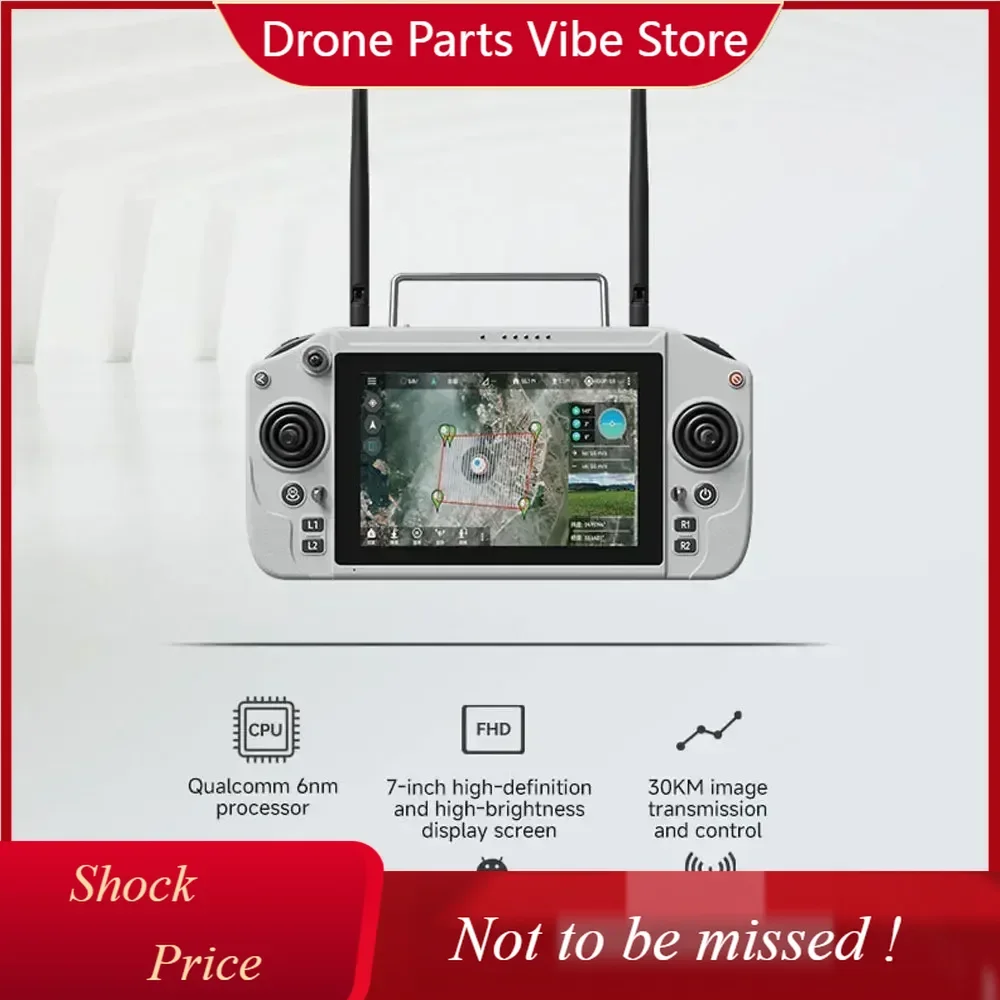 DP Skydroid Remote Control 20 with 6nm Processor 2.4GHz /5.8GHz Dual Band 7inch High-Definition Display 30KM Image Transmission