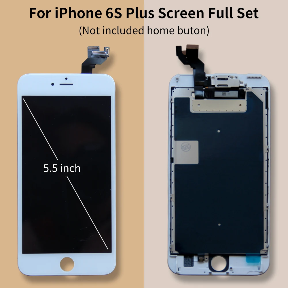 Imagem -03 - Conjunto Completo Display Completo para Iphone 6s Plus Lcd Touch Screen Digitizer Assembly Substituição Fácil de Instalar para Iniciantes