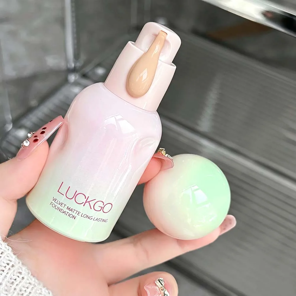 1 Pcs Natural Smooth Creamy Liquid Foundation Long Lasting Waterproof Even Skin Concealer Face Liquid Foundation Makeup Cosmetic