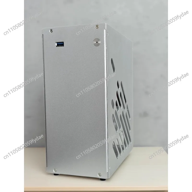 M34 Mini Portable All Aluminum Side Transparent A4ITX Chassis 1U Power Supply Single Display Desktop K39 M24