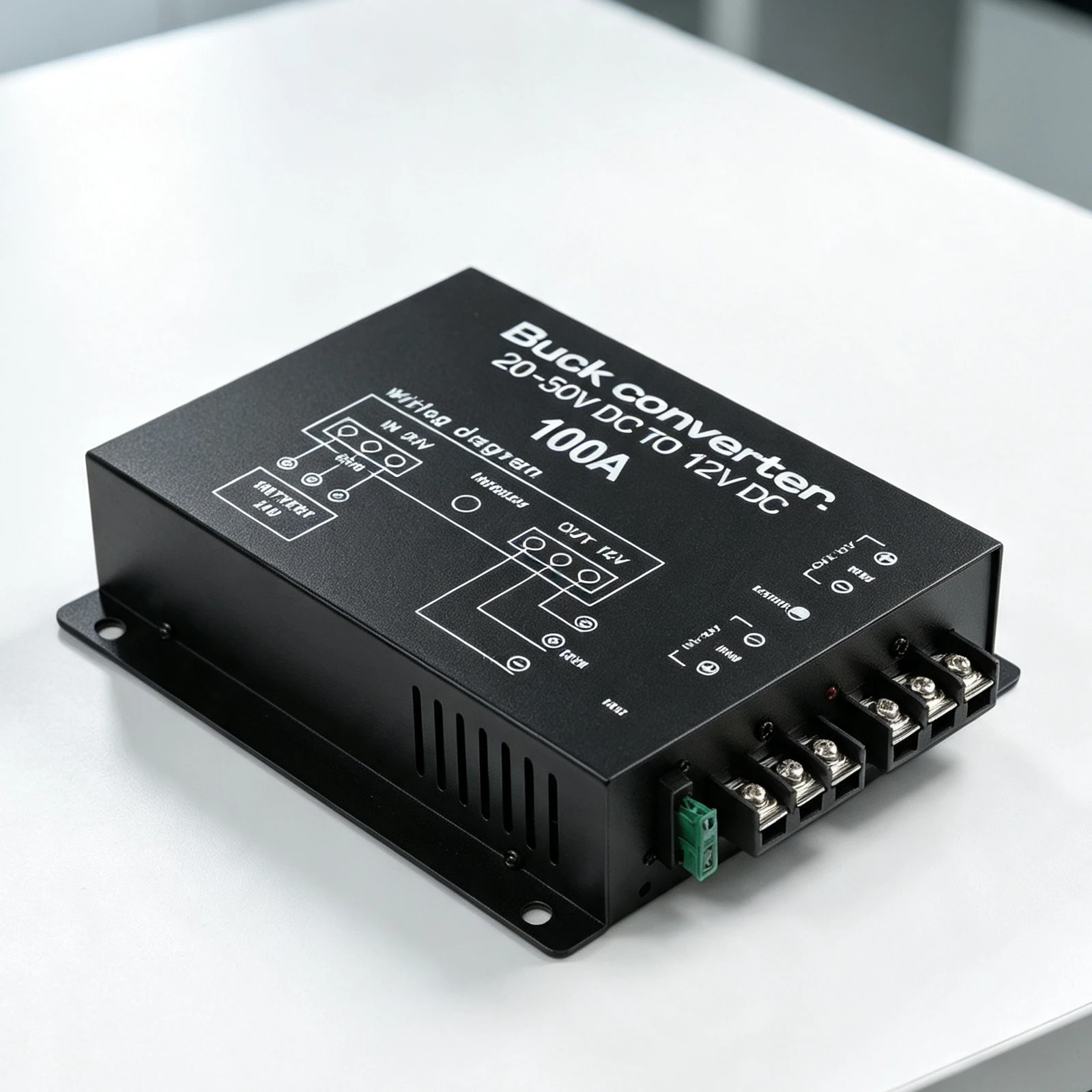 1200W 24V to 12V Step Down DC Converter with Overvoltage Undervoltage Short Circuit and Thermal Protection Features