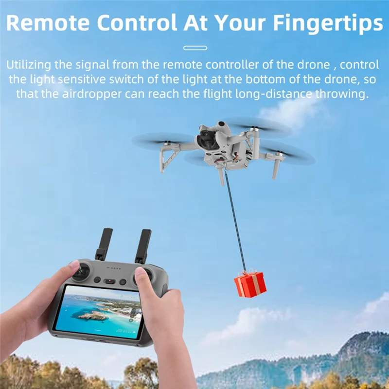 يمكن الاعتماد عليه لـ DJI MINI 4 PRO قاذف متعدد الوظائف مريح قاذف جوي قاذف الزفاف رمي شنت استبدال التيار المتناوب
