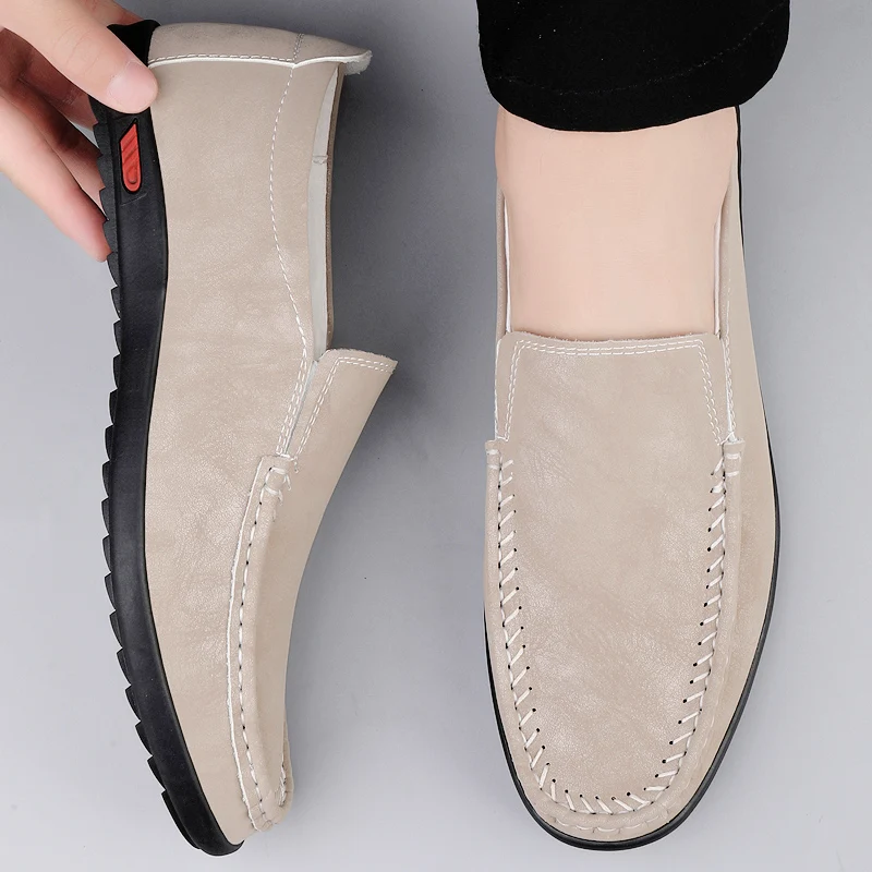 

Мужские лоферы на весну-осень с простой противоскользящей подошвой, увеличивающие рост, для делового и повседневного стиля