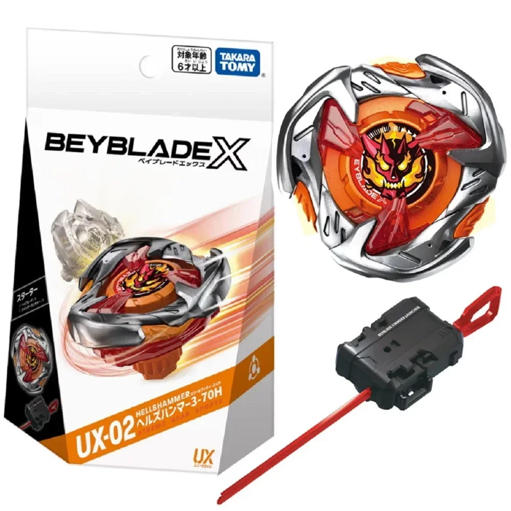 Takara Tomy Beyblade X UX-02 Starter Hell\'s Hammer 3-70H