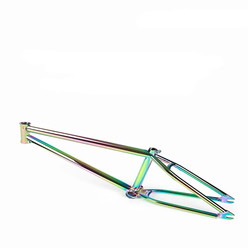 Bmx Frame Made Of Chrome-Molybdenum Steel, Small Wheel Bicycle Street Bike Frame, 20-Inch Performance Bike Frame